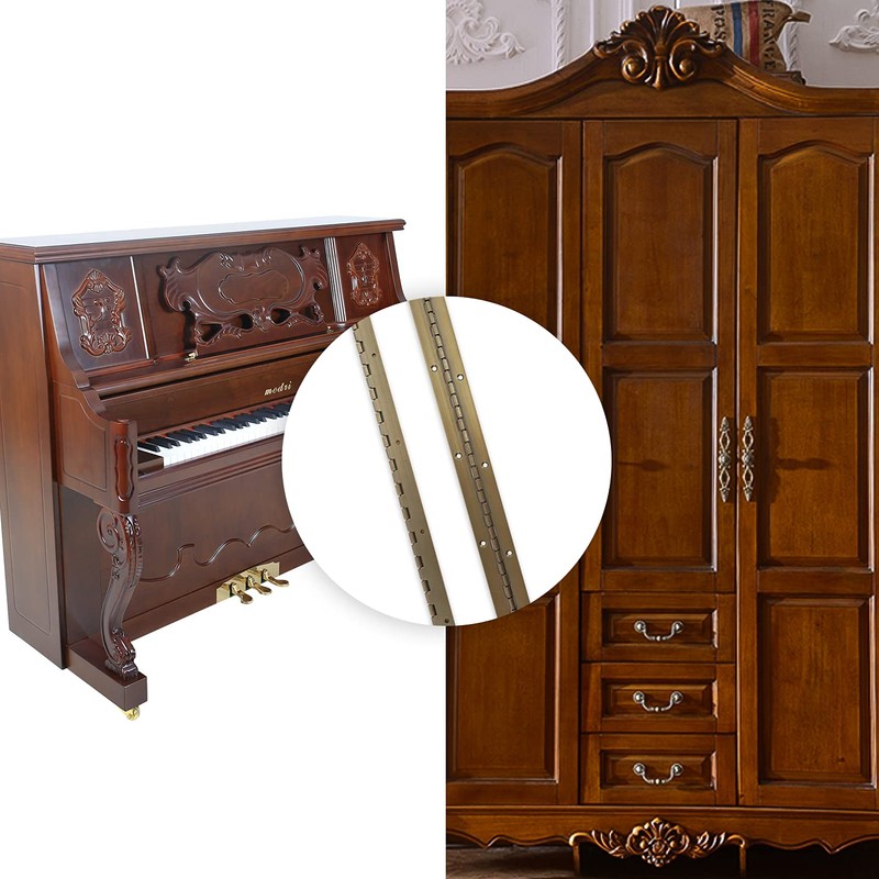Piano Hinge 24 Inch, 2 Pack, Continuous Hinge 24 inch,