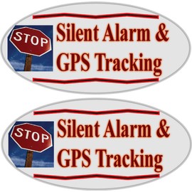 Blinking Flashing LED Auto Theft Deterrent Fake Car Antitheft Alarm System Flash Blink, AAA Battery Box Can Be Hidden So Only The Light Shows, On/Off Switch, 2 Window Warning Decals (RedSlow)
