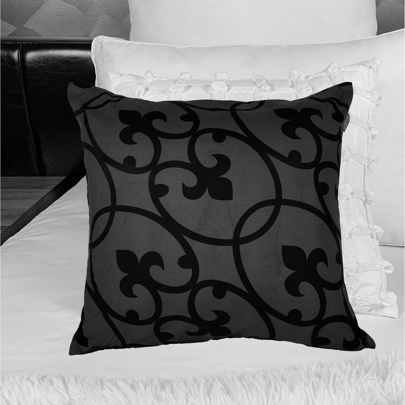 Set of 2 Luxton Lyde Grey Cushion Covers Home Decor