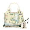 Montana's Flathead Lake Map Pouch Tote with Handles - Grocery