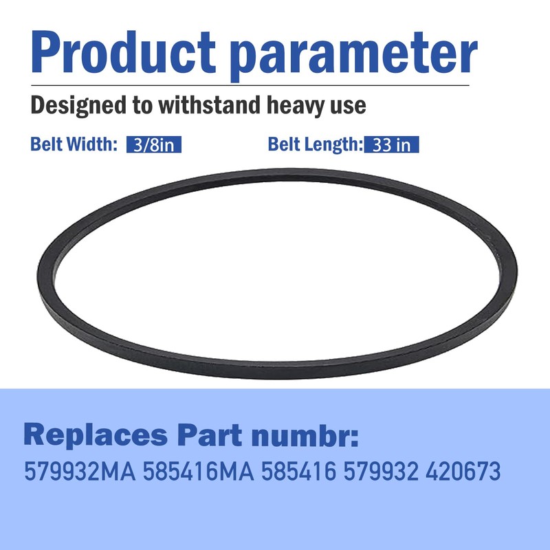 579932 Snow Blower Belt Replcaement for Murray Craftsman 579932 579932MA
