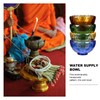 IMIKEYA 4pcs Buddhist Water Offering Bowl Crystal Holy Water Bowl