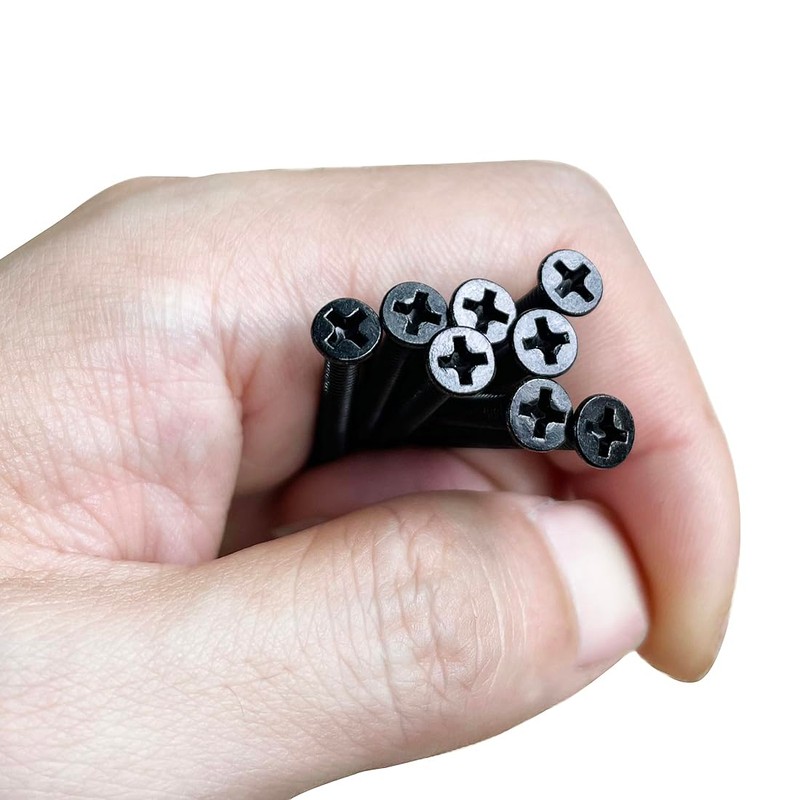 Adiyer Extra Long Black Outlet Screws 40pcs 6-32 x 1-1/2