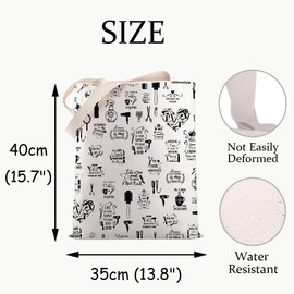 Hairdresser Gift Hair Stylist Canvas Tote Bag Hair Hustler Gift Hair Cosmetology Shopping Bag Hairstylist Themed Gift