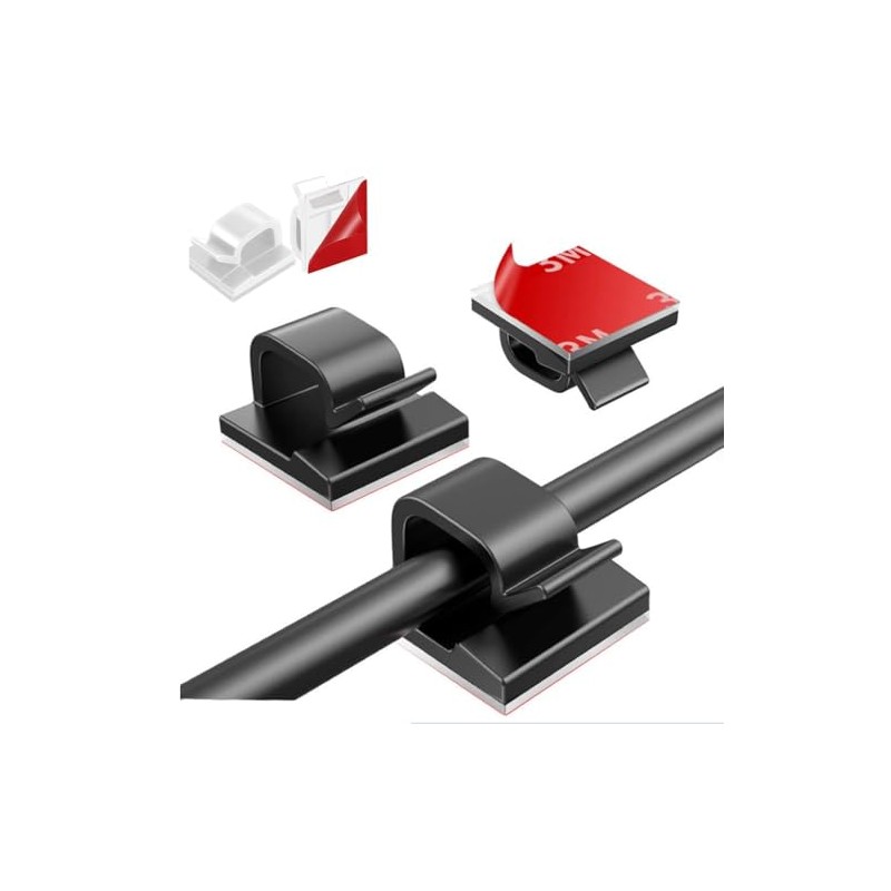 Organizador de Cables de , 100 Piezas, Clips para Cables,