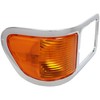 HECASA Right Headlight Bezel Trim+Corner Signal Lights Lens Compatible with