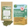 NEW Ecogenya Organic Moringa Leaf Extract Vegan Capsules | High