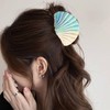 Shell Hair Clips for Women, Gradient Blue Seashell Hair Claw