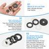 MECCANIXITY Nylon Flat Washers, M24 x 24mm ID x 45mm