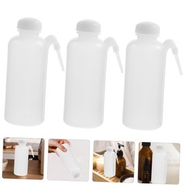 Gatuida 3pcs Refillable Wash Bottles with Narrow Spout for Eyelash Cleaning and Watering Lightweight Plastic Squeeze Bottles for Multiple Uses