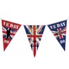 VE Day 80th Anniversary Flag Decorations Bunting Banner, 8th May