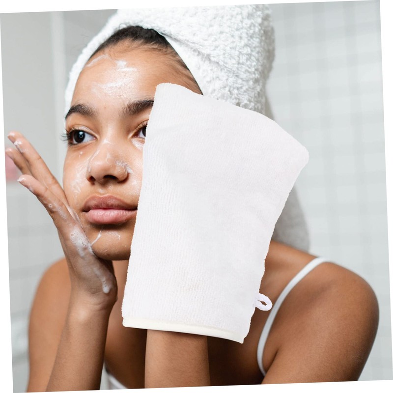 minkissy Microfiber Makeup Remover Gloves Pack Lazy Remover Mitts for