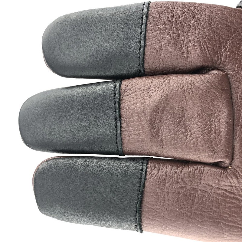 longbowmaker Traditional Shooting Glove 3 Finger Leather Archery Gloves Finger