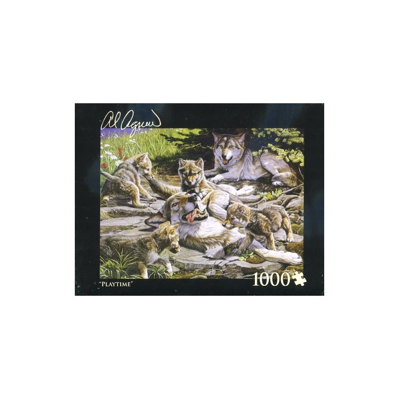 Al Agnew Wolves - Playtime - 1000 Piece Puzzle