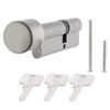 QPlus24 Knob Cylinder Simultaneous Locking Cylinder with 3 Keys and