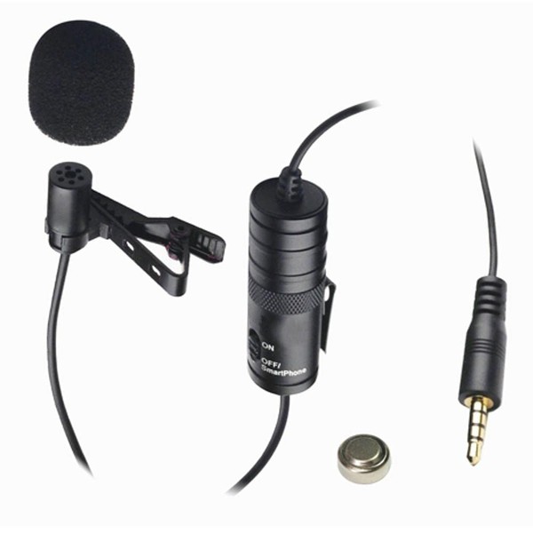 Synergy Digital XM-L Wired Lavalier Microphone, 20' Audio Cable, Omni-directional,
