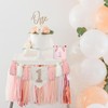 Decoración para fiesta de primer cumpleaños para bebé, color rosa