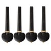 4Pcs Cello Tuning Pegs Smooth Fine Adjustment Ebony Wood Orchestral