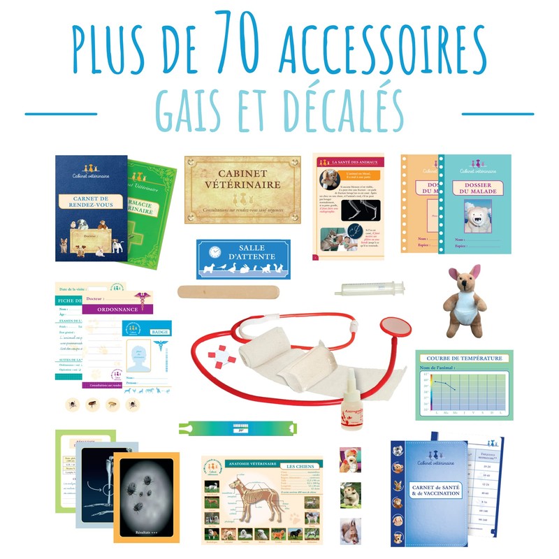 Amulette VETOP Veterinarian Like Game - Black