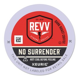 REVV No Surrender, Single-Serve Keurig K-Cup Pods, Dark Roast Coffee, 24 Count