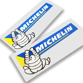 Tyre Man Funny Sponsor Decals Graphics Sticker x 2 Pieces 190mm Wide Motorcycle car Truck Laptop Tool Box