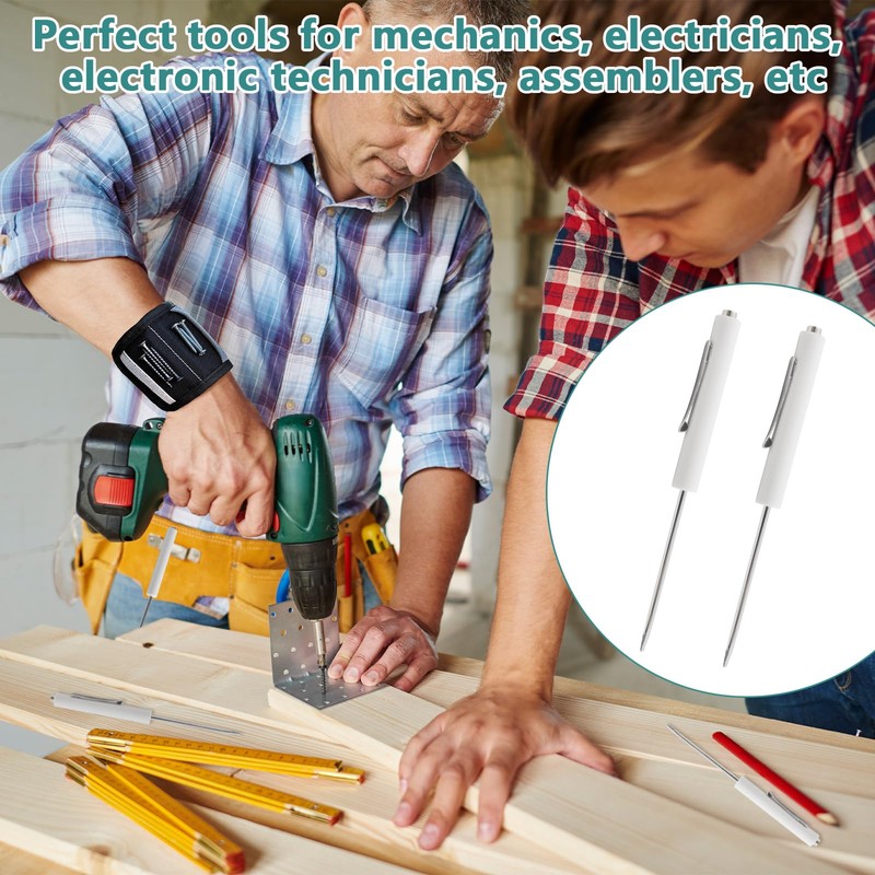 2 Piece Pocket Screwdriver Set with Magnetic Tip and Pocket