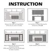 BJADE'S Window Air Conditioner Side Insulated Foam Panel,Full Surround Panels