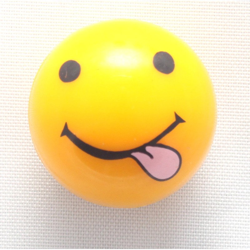 Vsmzu 4 x Valve Caps Ball Smiling Face Stretches Tongue