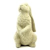 Designer Stone English Hare Statue: Solid Cast Stone, Sealed for