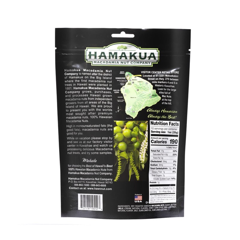 Hamakua Macadamia Nuts - Sweet Glazed Coconut - Hawaiian Grown