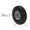 COSCO 10-Inch Flat-Free Replacement Wheel for Hand Trucks, 2-pack