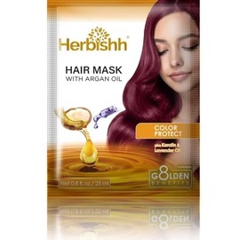 Herbishh Argan Hair Mask-Deep Conditioning  Hydration For Healthier Looking Hair-25gm for very Dry, Weak, Stressed Out Hair, No Sulphates, No Parabens