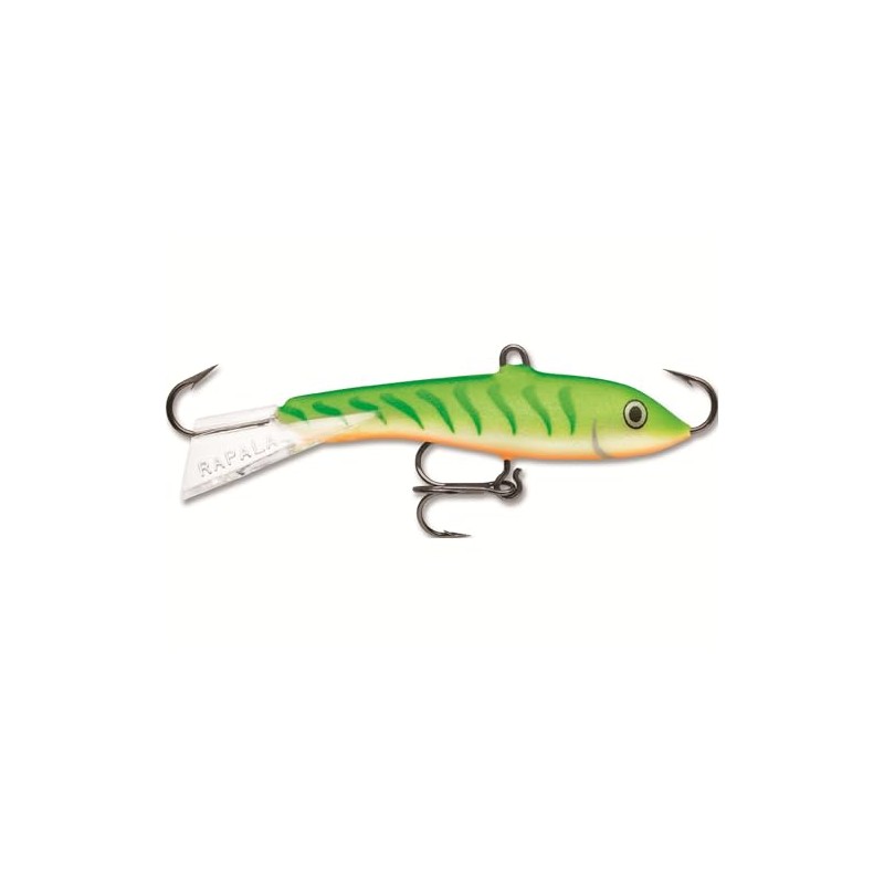 Rapala W2GTU Jigging Rap, 1-1/4-Inch 1/8-Ounce, Green Tiger UV,2