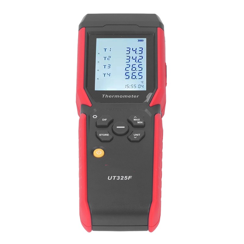 Temperature Thermocouple Thermometer High Accuracy 4 Channel Digital Thermometer for