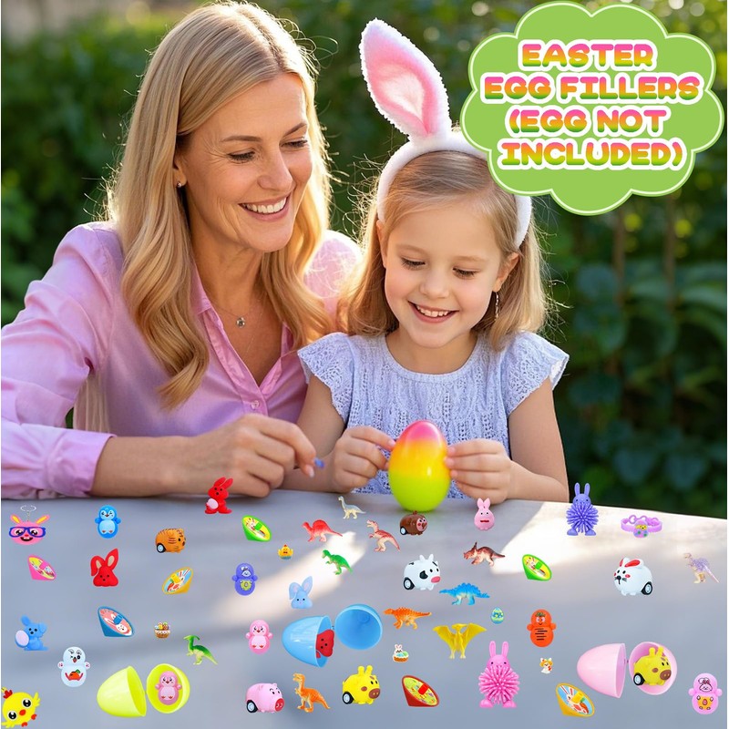H-Style 100Pcs Easter Egg Fillers Filled - Easter Basket Stuffers