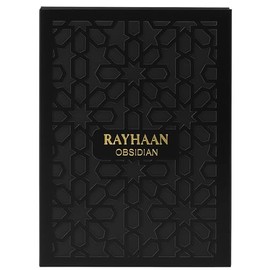 Rayhaan Obsidian - Woody, Spicy, Amber, Masculine - Eau de Parfum-Long-Lasting Fragrance for Men, 3.4 Ounce / 100 ml