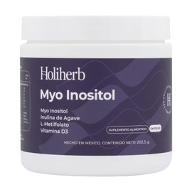 Holiherb - Myo Inositol (4g) + Metil Folato | Suplemento en Polvo | Rinde 45 porciones