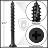 Cauldham Oil Rubbed Bronze Wood Screws #9 x 2-1/4 Inch