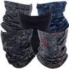 LKJ Microfiber Winter Multi-Scarf Neck Warmer for Outdoor Sports Multi-Scarf - Pattern Black 5ea