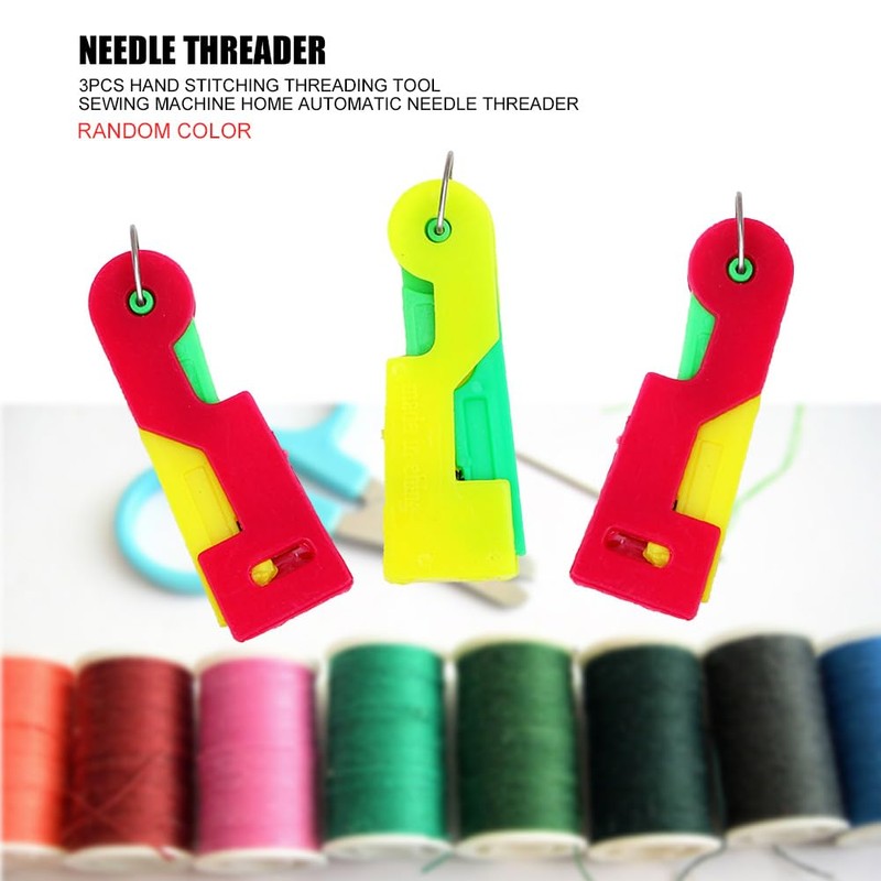 3pcs Automatic Needle Threader, Simple Hand Sewing Automatic Needle Threaders