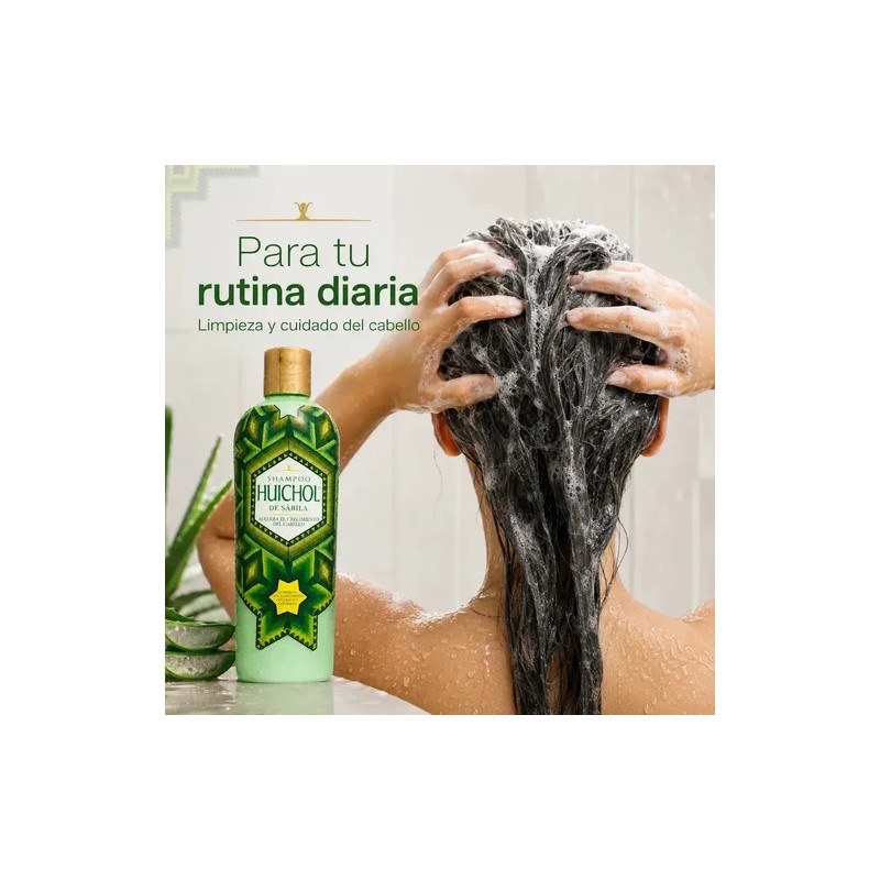 Shampoo Huichol Artesanal De Sabila Anticaida Original 400 ml
