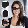 CREATCABIN Lazy Eye Patch Adult Glasses Cloth Eye Cover Black