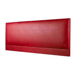 CROWNBEDSUK ROMA FAUX LEATHER HEADBOARD 2ft6,3ft,4ft,4ft6,5ft,6ft (2FT6 SMALL SINGLE, Red)