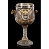 Viking Goblet Emblem with Drakkar Ship Decorative Figure Mead Wine