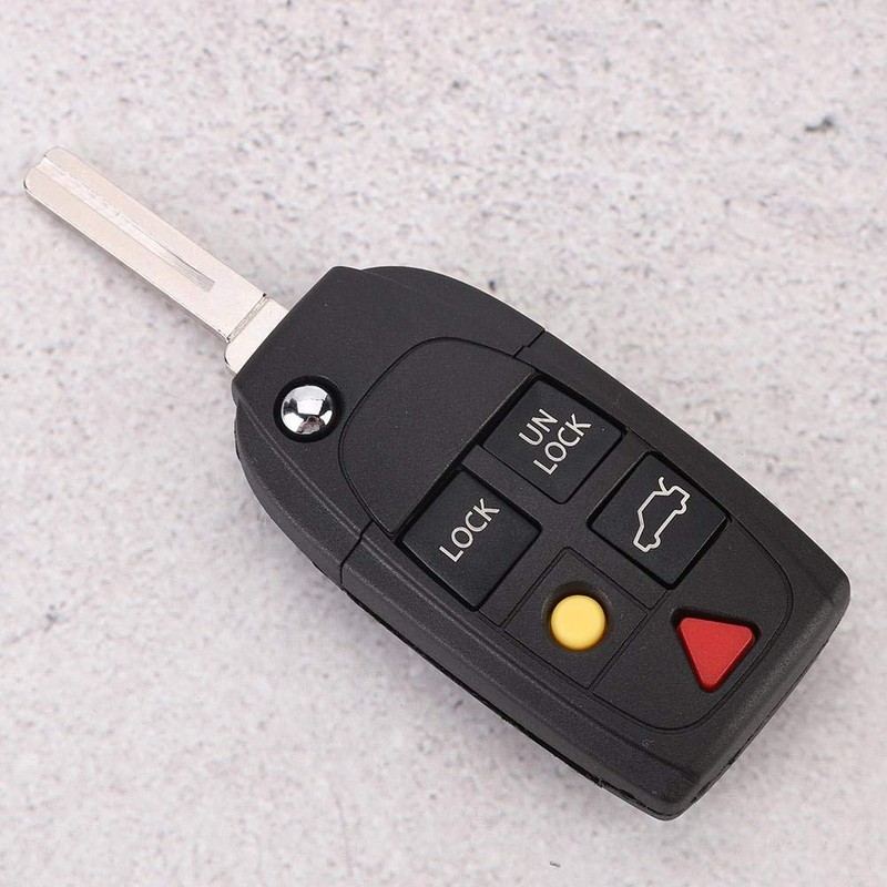 KIMISS 5 Buttons Folding Flip Car Key Case Shell Protect