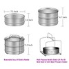 Aozita Stackable Steamer Insert Pans with Sling for Instant Pot