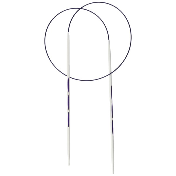 PRYM Rundstricknadel, ergonomisches Design/Nadeln, Kunststoff, Mehrfarbig, 3 mm, 60 cm