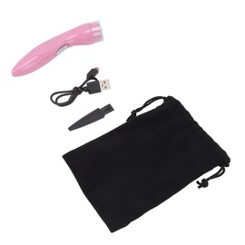 Electric Razor Low Noise Stainless Steel Electric Head Shaver Low Allergic Reactivity for Man 3.7V 2W Pink