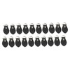 20 Sets Leather D Rings for Purse Genuine Leather D