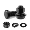 1/4-20 x 1 Hex Head Screw Bolt, Nuts, Flat &